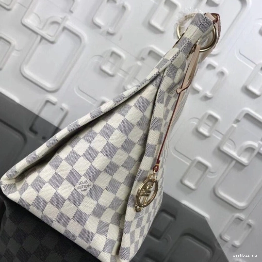 WIS DAMIER MM LOUIS AZUR VUITTON BAG ARTSY 0708